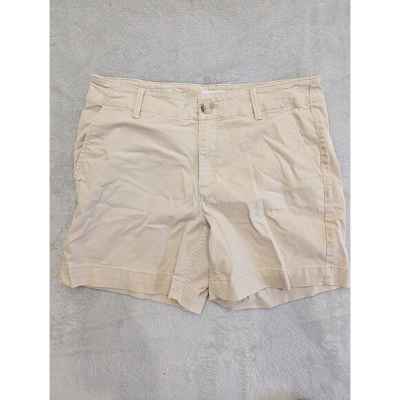 Loft The Monroe 6" Shorts Women's Size 6 Khaki Cotton Blend Casual Outdoors - Picture 1 of 4